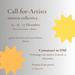 call for artists.jpg Chiamata alle… Arti! </br>Mostra Collettiva