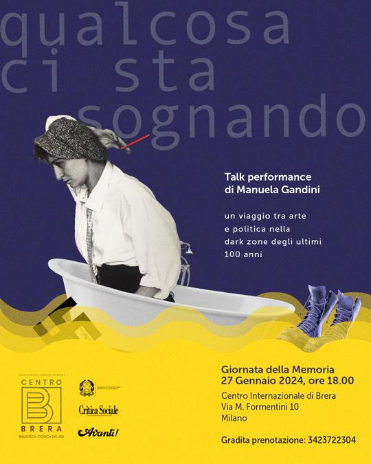 “Qualcosa ci sta sognando”<br>Talk performance di Manuela Gandini