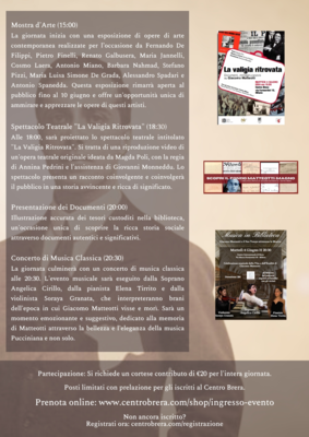 Concerto per Matteotti   4 GIUGNO, ORE 15:30 - 22:00 