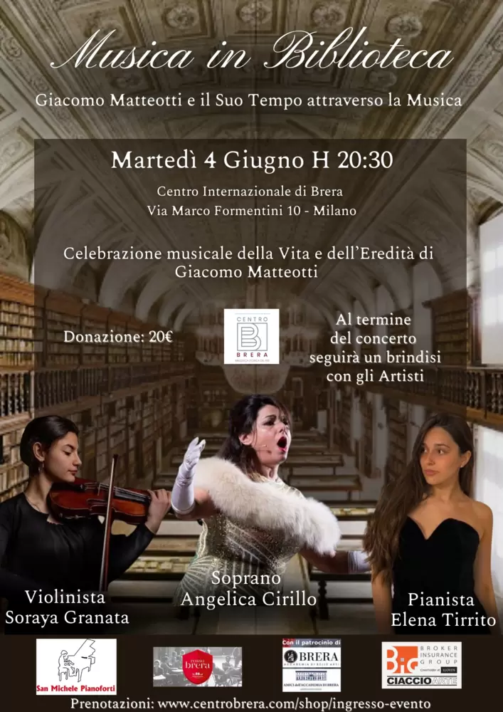 Concerto per Matteotti   4 GIUGNO, ORE 15:30 - 22:00  